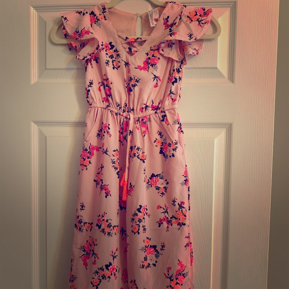 Little girls Capri romper